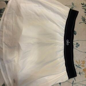 ALO Yoga White Skater Mini Skirt worn once